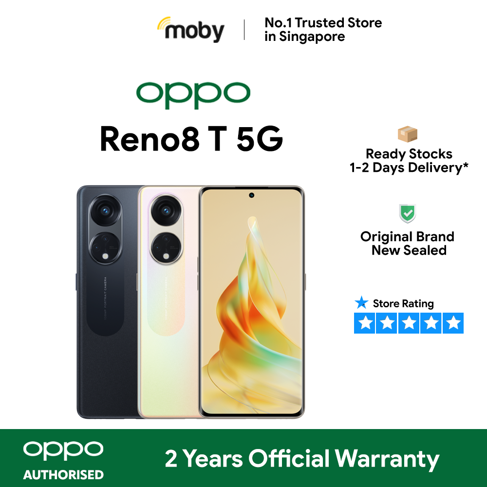 OPPO Reno8 T 5G 128GB / 256GB 8GB RAM | 2 Years Official Warranty OPPO Singapore | Telco | OPPO Reno 8T