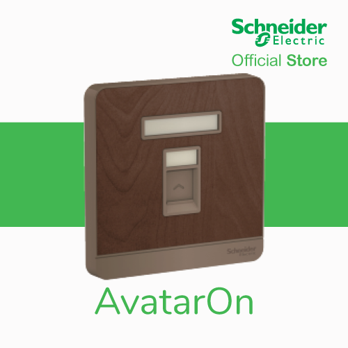 Schneider Electric AvatarOn- 1Gang RJ45 Data Cat6, Shuttered